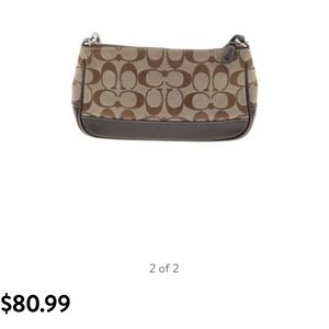 Small Coach vintage jacquard bag